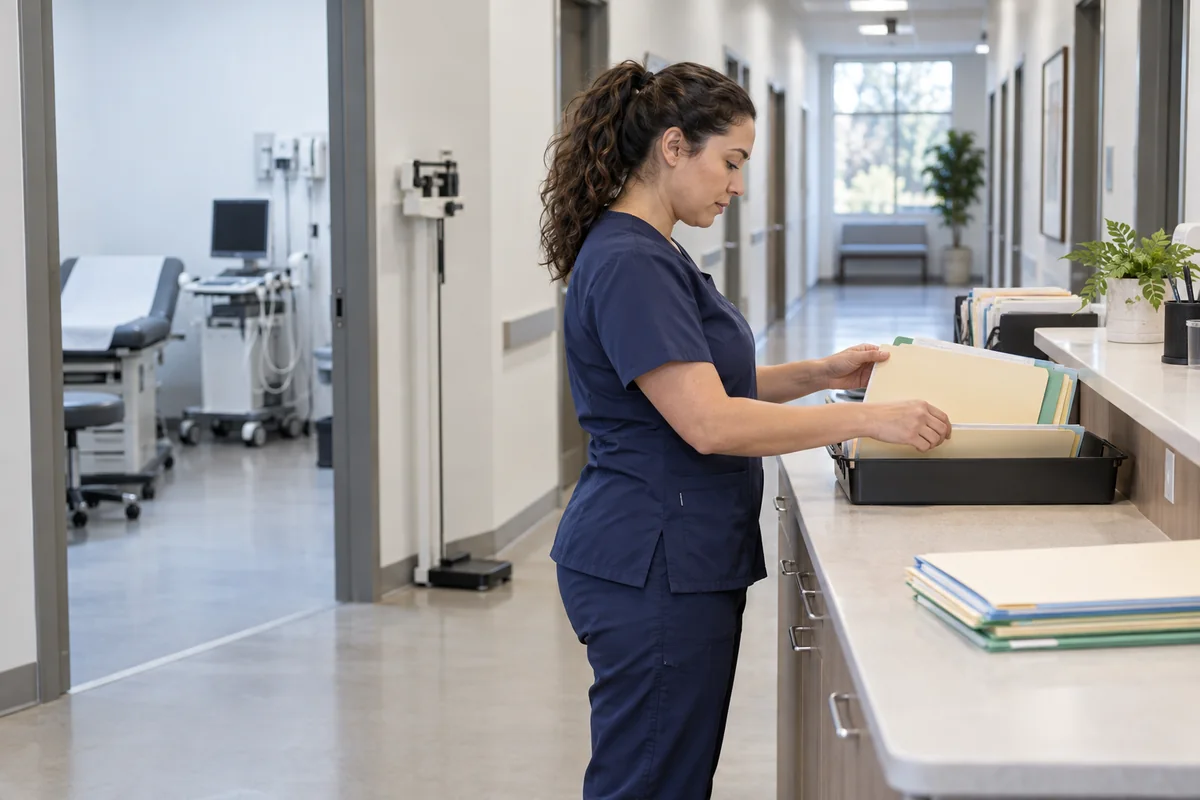 Urology practice billing coordinator reconciling office and procedure charges